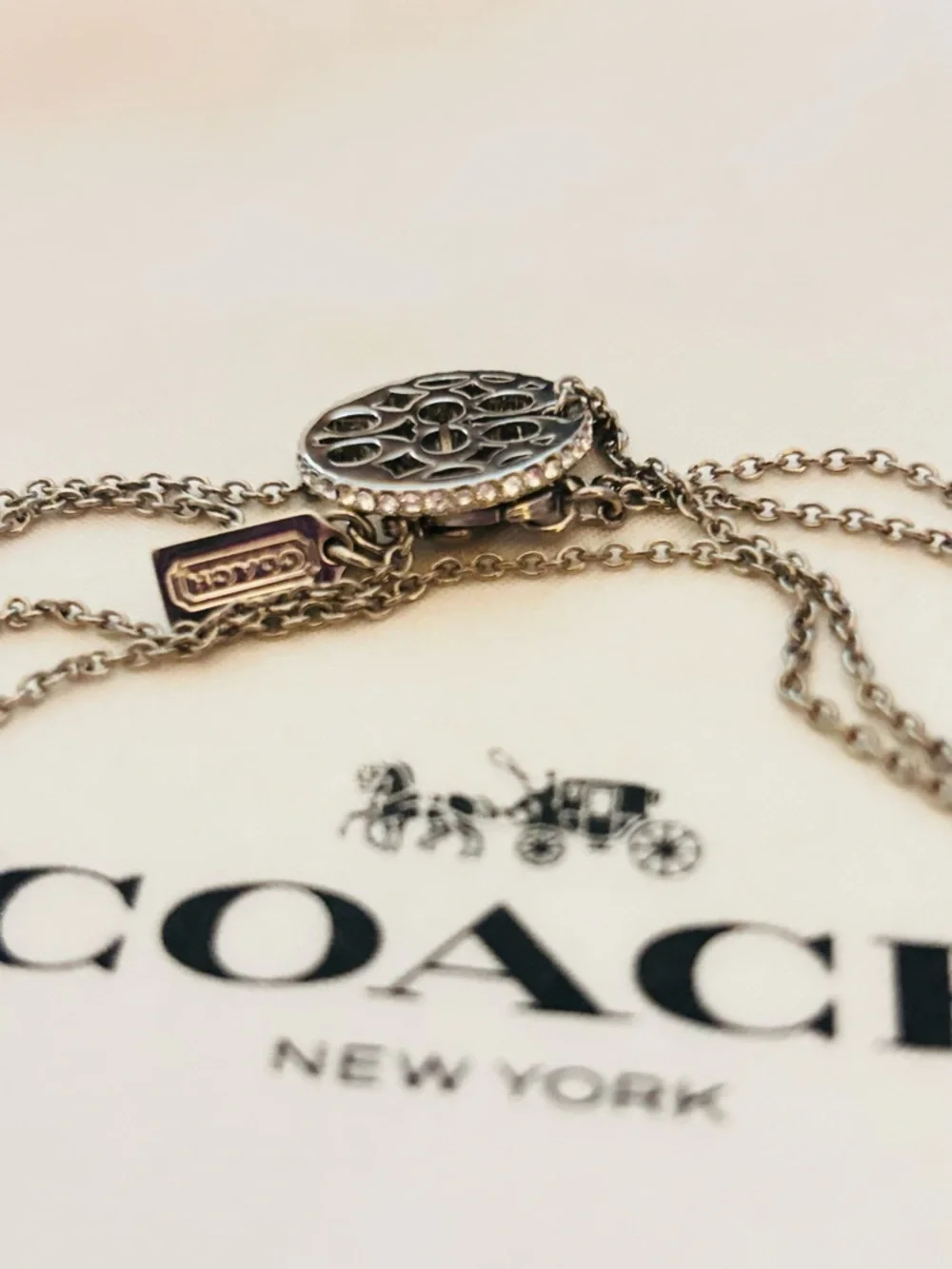 Coach Swarovski Charm Necklace ( NECKLACE ONLY ) - Picture 9 of 12